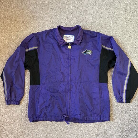Vintage Tampa Bay Rays 90's Full Zip Lightweight Lined Jacket MLB Rare Baggy